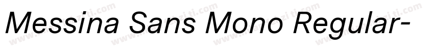 Messina Sans Mono Regular字体转换